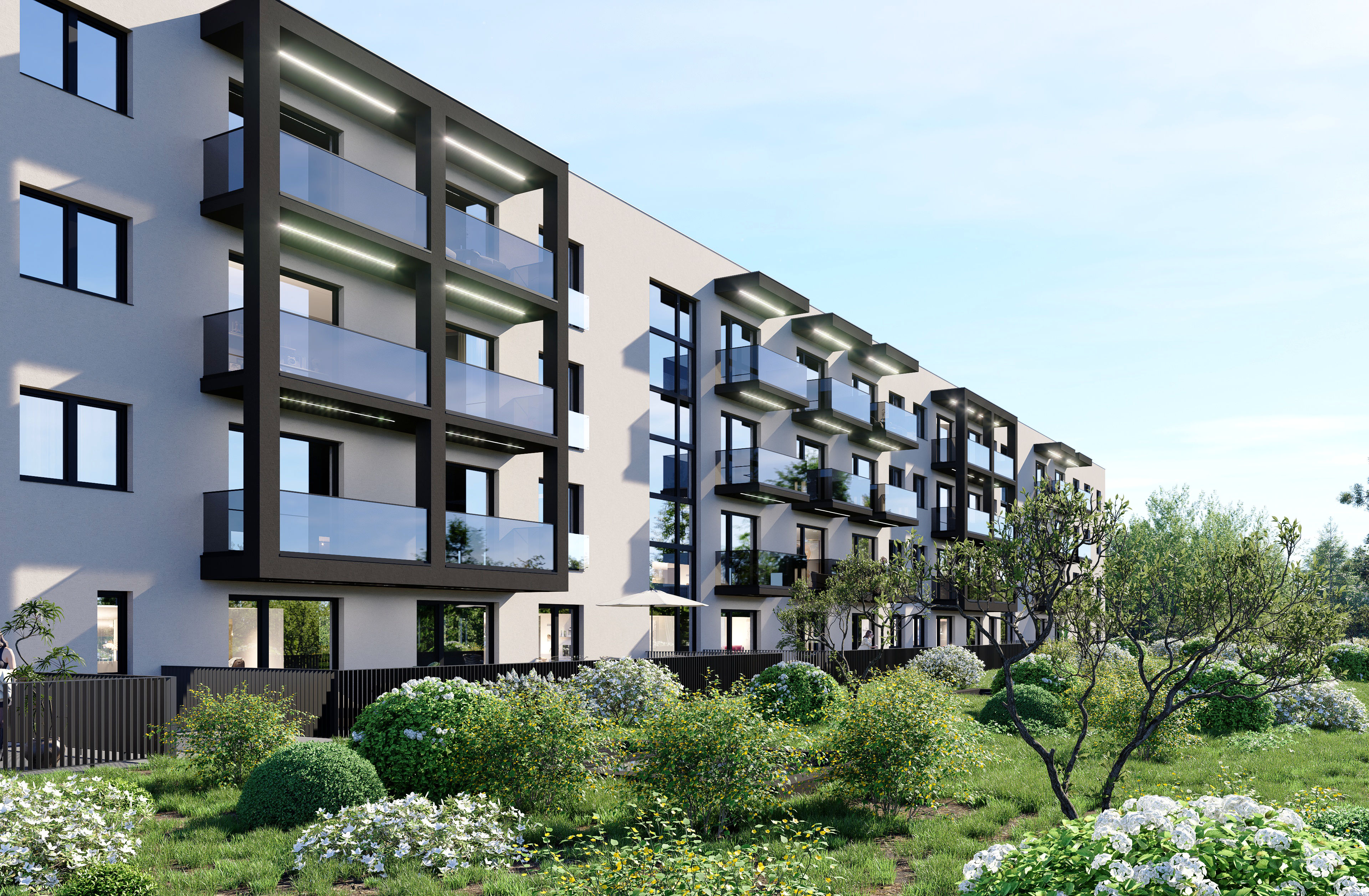 Green Park Żory — elewacja boczna